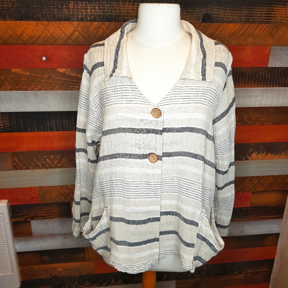 Luukaa linen blend jacket